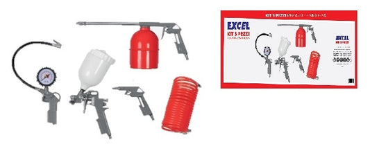 KIT ACCESSORI X COMPRESSORE EXCEL 5PZ. ATT. RAPIDO