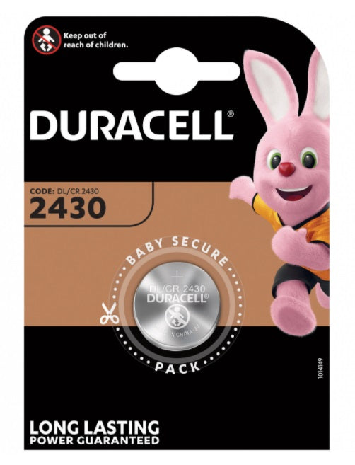 PILA DURACELL A BOTTONE 2430