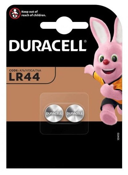 PILE DURACELL A BOTTONE LR44 BLS 2 PEZZI