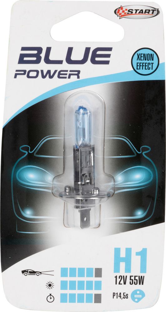START H1 Blue Power Lampadina Alogena per luci auto 12V 55W P14,5s