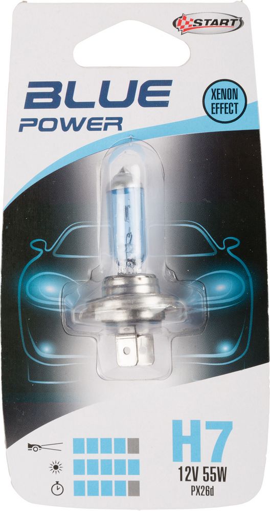 START H7 Blue Power Lampadina Alogena per luci auto 12V 60/55W PX26d