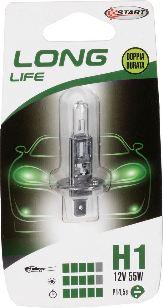 START H1 Long Life Lampadina Singola per luci auto 12V 55W P14,5s