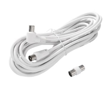 PROLUNGA TV COASSIALE UNIVERSALE BIANCAMT.3 C/ADATT.