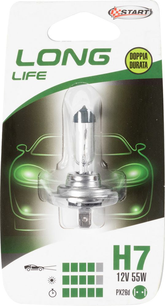 START H7 Long Life Lampadina Singola per luci auto 12V 55W PX26d