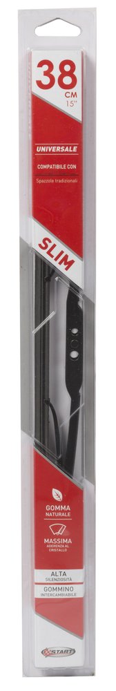 START Spazzola Singola Tergicristallo Mis. 38 cm-15" Universale per auto