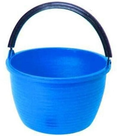 CESTA AGRICOLA TONDA LT.16 BLU DIAM.35