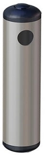 POSACENERE INOX A MURO H.34 CM