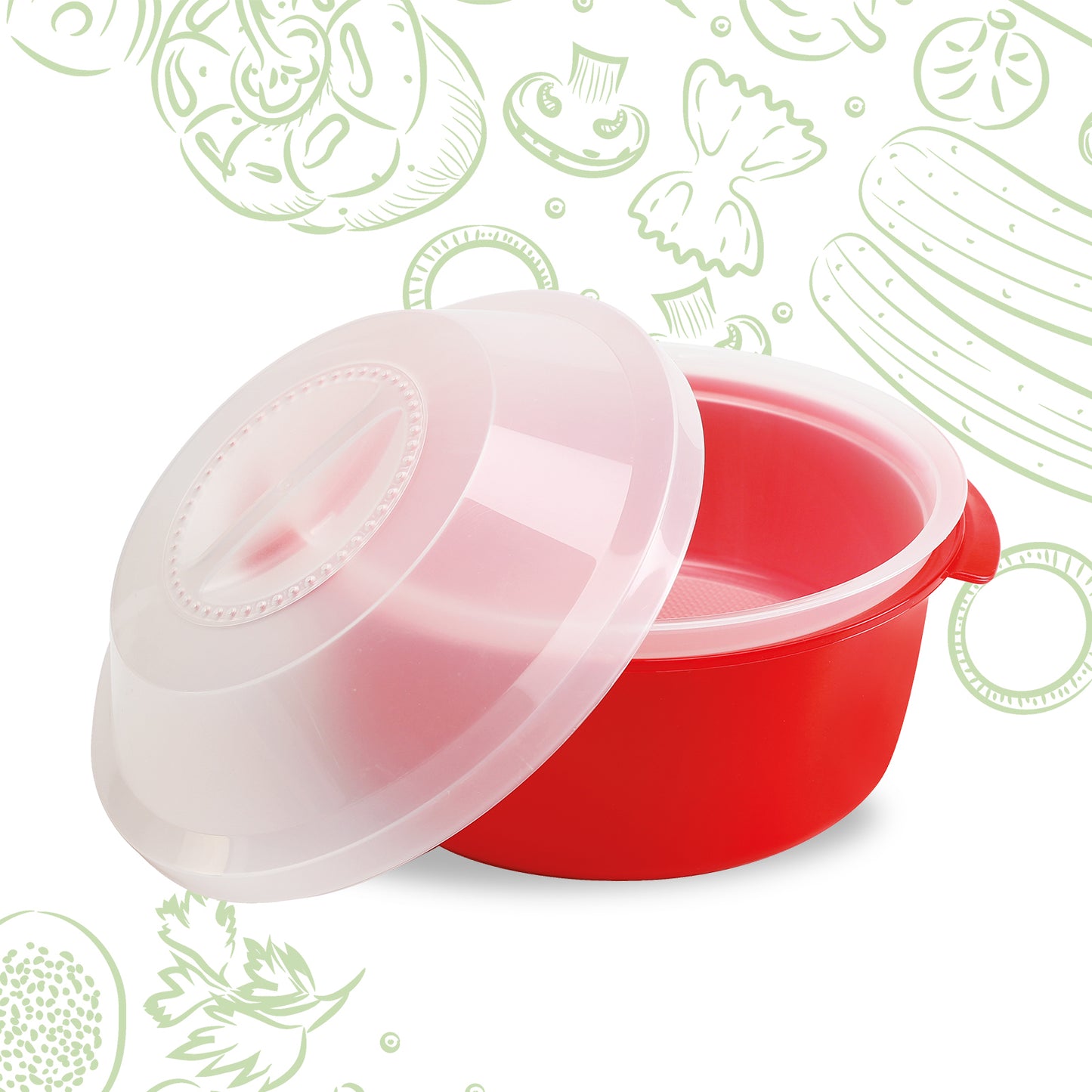 COSMOPLAST Vaporiera per microonde, Cuoci riso Cuoci pasta per microonde. 100%