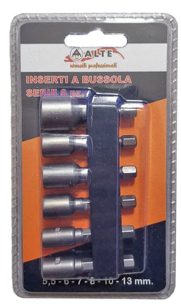 INSERTI A BUSSOLA ALTE 6 PZ C/SUPPORTO