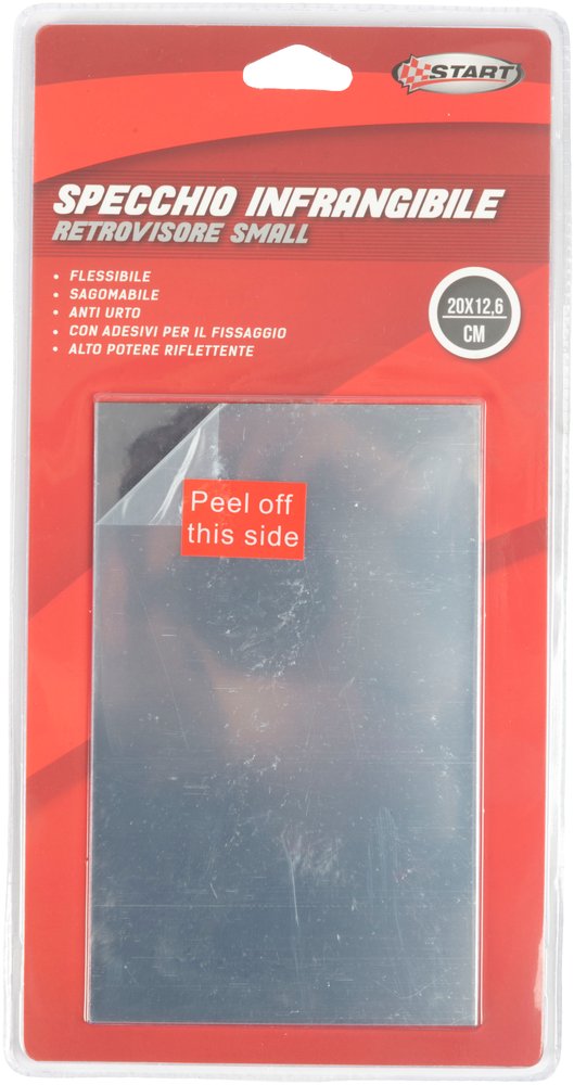 START Specchio Infrangibile Retrovisore small per auto 20x12,6 cm
