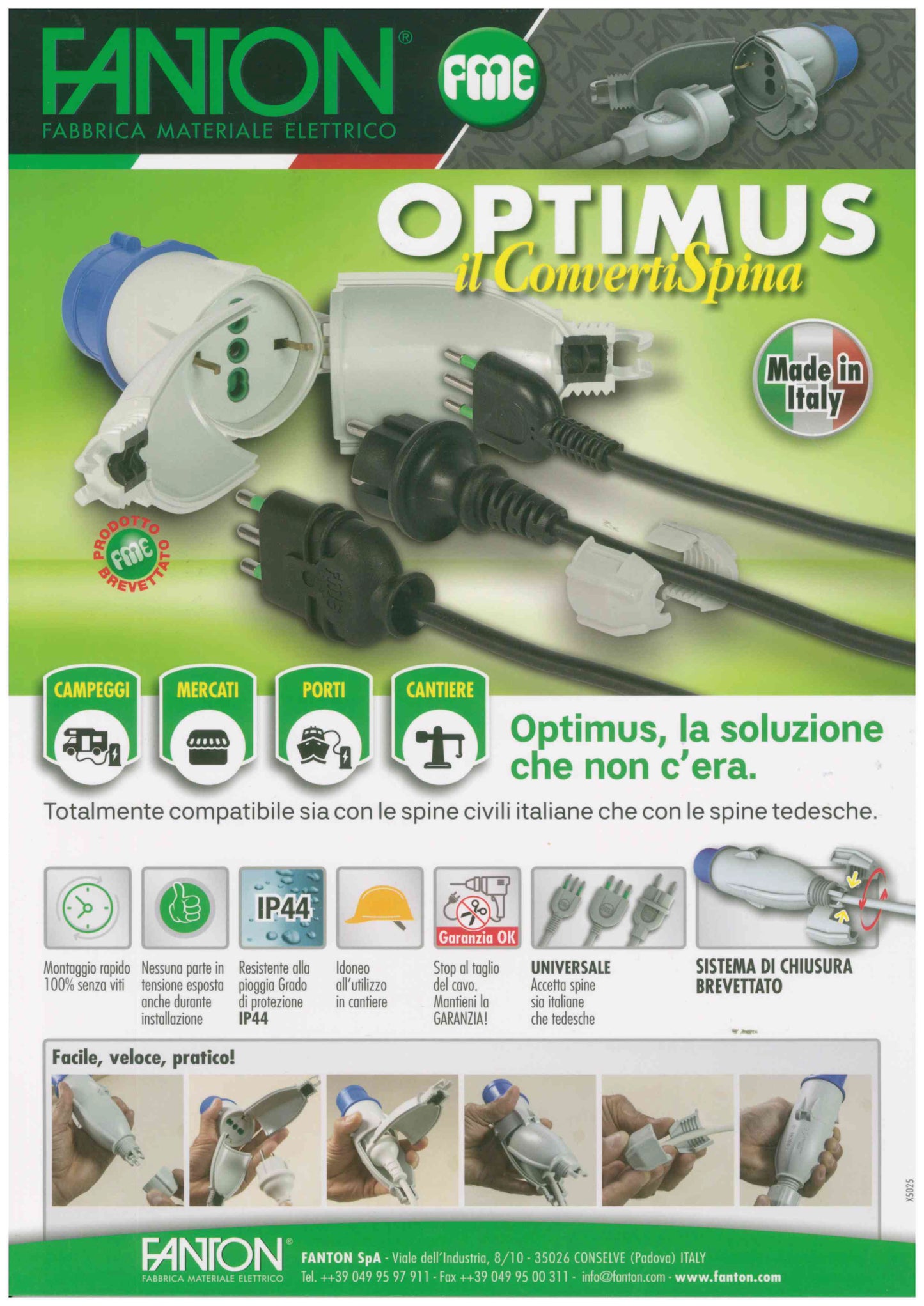 FME DISPLAY PER CONVERTISPINA OPTIMUS X5025