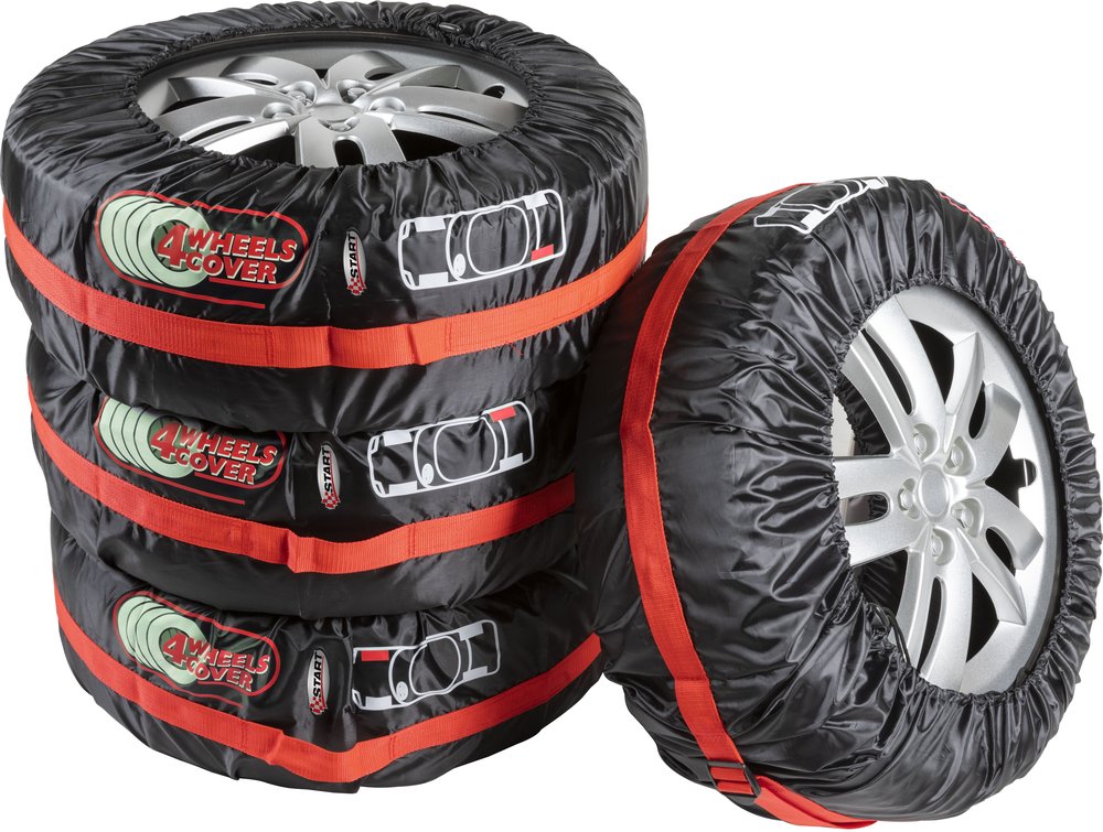 START Set 4 pezzi Copri Pneumatici Large per auto Accessorio Originale