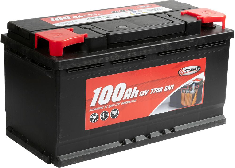 Batteria Auto 100AH 12V 770A polo positivo destro cassetta L5