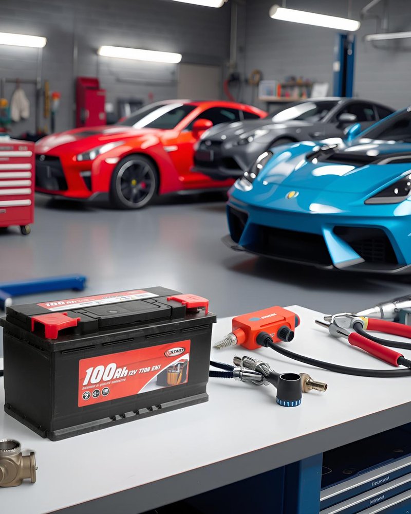 START Batteria Auto 100AH 12V 770A polo positivo destro cassetta L5