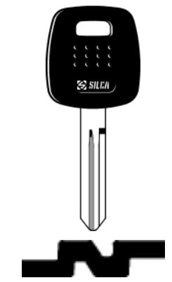 SILCA CHIAVE AUTO TRANSPONDER S/CHIP NSN19TE