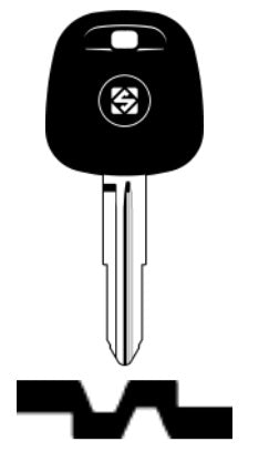 SILCA CHIAVE AUTO TRANSPONDER S/CHIP TOY41RTE