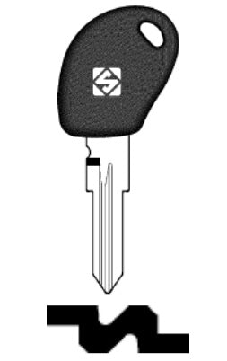 SILCA CHIAVE AUTO TRANSPONDER S/CHIP GT15RBTE