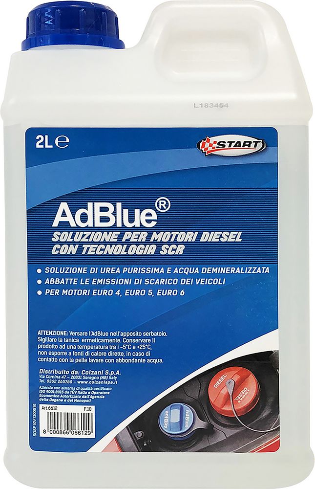 START Liquido AdBlue 2LT ? Additivo Diesel per Veicoli Euro 6, Riduce Emissioni