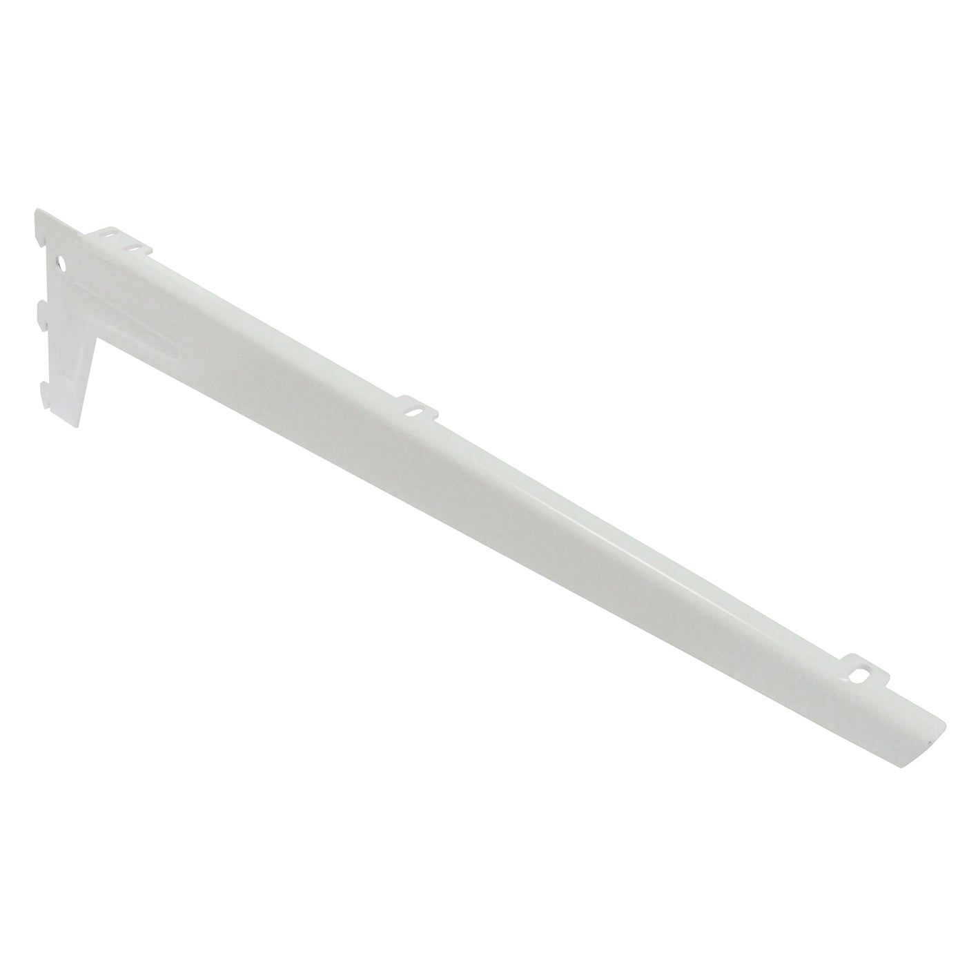 Reggimensole a 3 ganci angolate con clip - 48 cm. - bianco