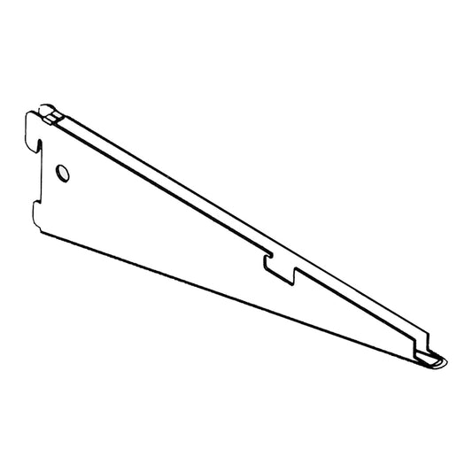 Reggimensola per ripiano in filo - 42 cm. - alluminio bianco