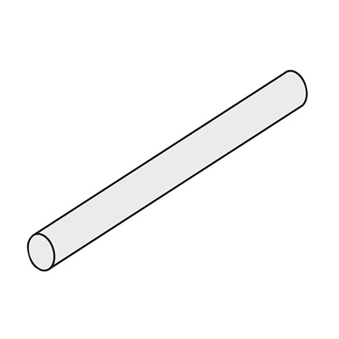 Tubo ovale cromato - 35x20 - L. 80 cm.