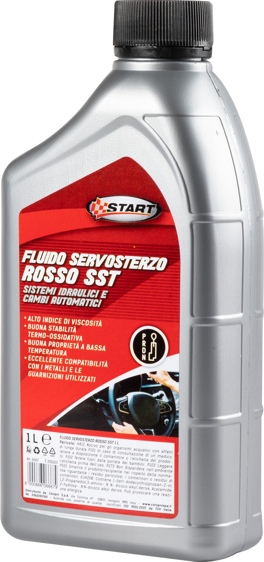 Fluido servosterzo rosso SST 1L manutenzione ed emergenza auto
