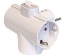 FME-ADATT.TRIPLO SPINA SCHUKO 16A 3 PRESE SCHUKO 16A C/INTER