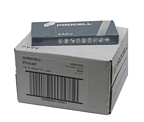 PILE DURACELL PROCELL AAA MINI STILO SCT100 PEZZI