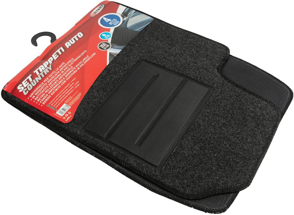 START Set Completo Tappeti Auto Country in moquette 350 GR/MQ Universale