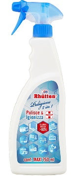 RHUTTEN IGIENIZZANTE X SUPERFICI PULIGIENE 2 IN 1 ML.750