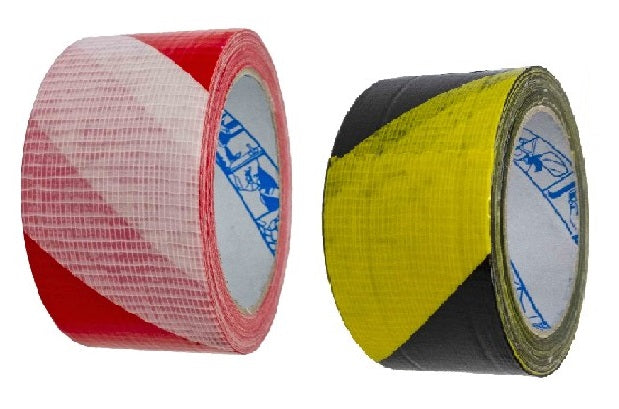 NASTRO TELATO MM.50X25MT BIANCO/ROSSO