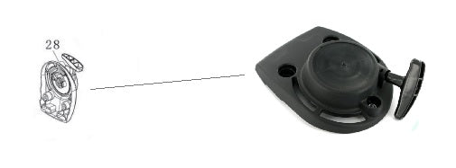 RIC. EXCEL 37,7CC 4T GRUPPO AVVIAMENTO N.28 PER CDF07744 - l