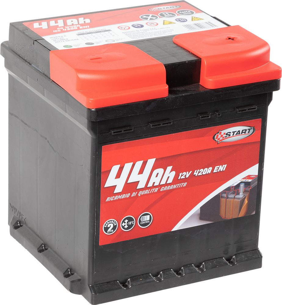 START Batteria Auto 44AH 12V 420A polo positivo destro Cassetta L0