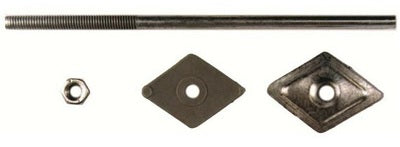 BARRETTA ZINCATA C/DADO E GUARN.6X150