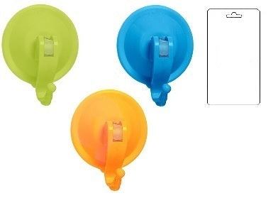 GANCIO VENTOSA A LEVA CM.4,8 PLASTICA COL. ASSORTITI BLS