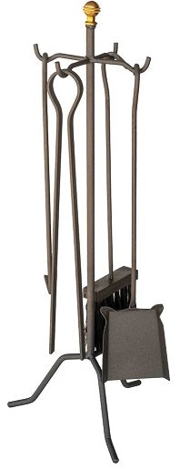 ACC.CAMINI SET 4PZ C/POM.OTTONE CM.22X58H