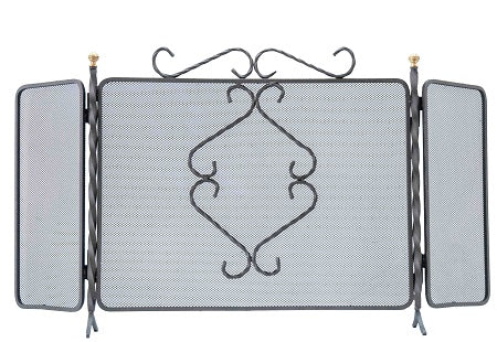 ACC.CAMINI PARASCINTILLE C/POM.OTTONE 3ANTE CM.60+20+20X55H