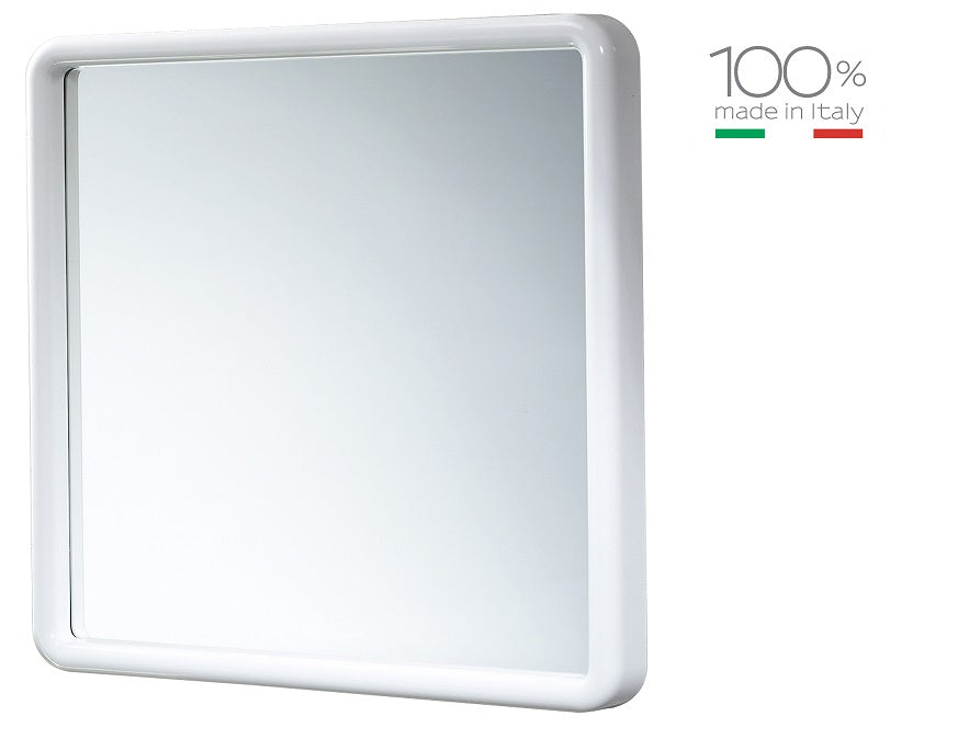 GEDY SPECCHIO QUADRATO CM.45X45 BIANCO PLASTICA ART.2900