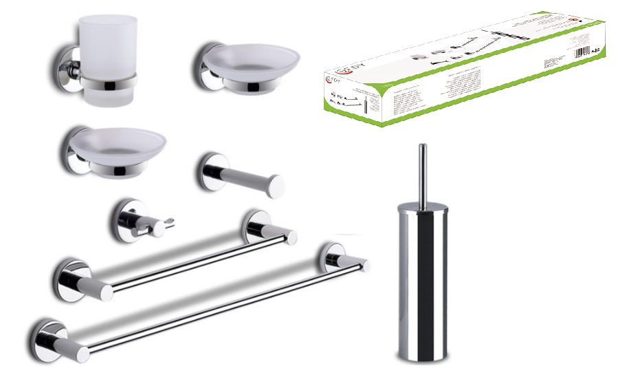GEDY FELCE SET 8 PEZZI CROMATO ART.FE99