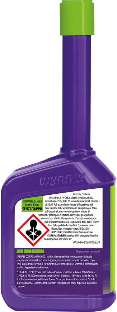 WYNN'S Anti fumo - speciale revisione per auto con motore benzina 325ml