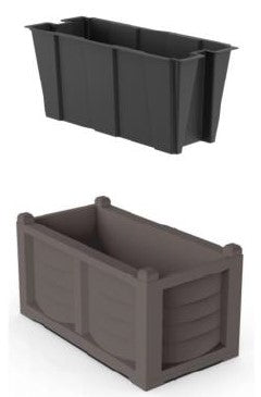 BAMA KIT FIORIERA ARREDO ANTRACITE CM.82.5X42,5X44 C/VASCA