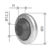 BOLIS CUSCINETTO X SUPP.TAPPARELLE TONDO MM.40 ART.1092/S
