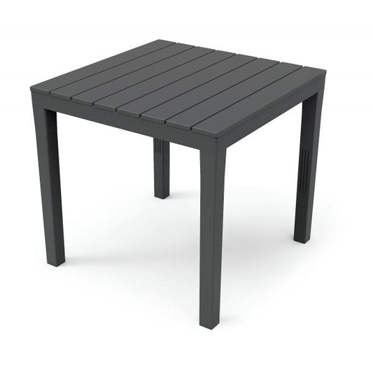 RESINA:TAVOLO QUADRATO BALI ANTRACITE CM.78X78XH72