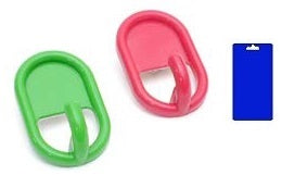 PRONTY GANCI ADESIVI OVALI COL.ASS. 45 MM BLS.2 PZ