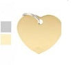 MYFAMILY MEDAGLIETTA CUORE MM.37X32 OTTONE CROMATO MFB26 confezione da PEZZI 5