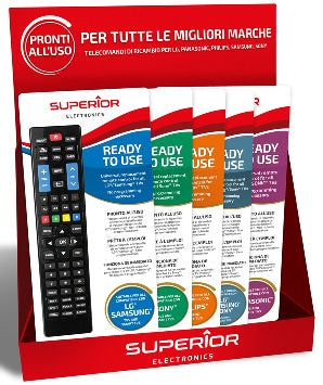 SUPERIOR ESPOSITORE DA BANCO PER TELECOMANDI E RADIOCOMANDI