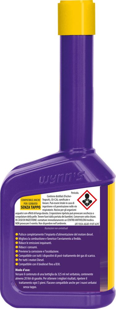 Pulitore iniettori motore diesel auto Euro 5 e Euro 6 325ml