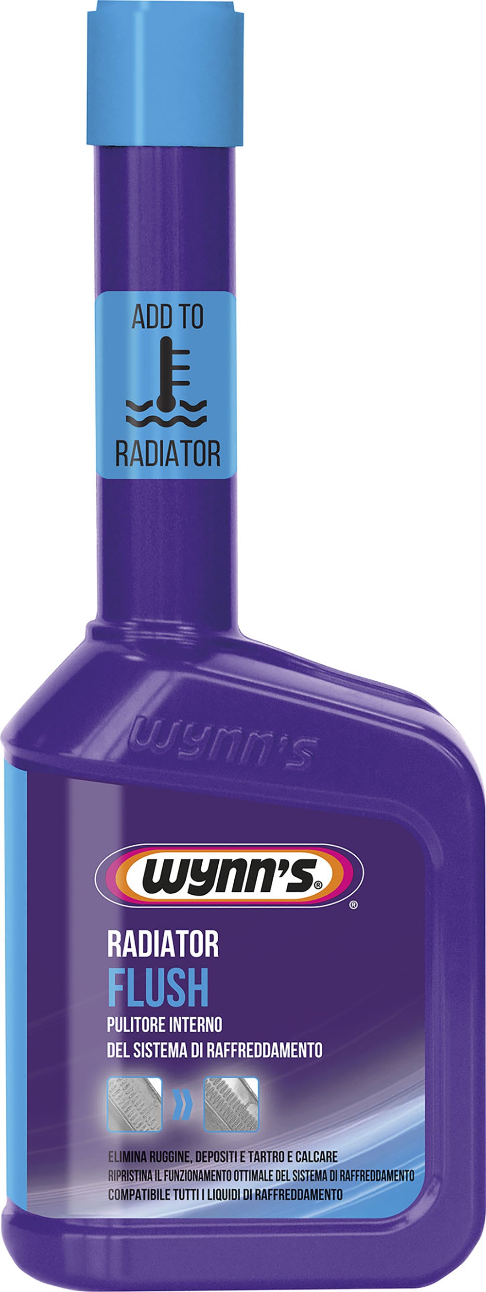 WYNN'S Pulitore interno radiatore auto motore benzina, diesel e gas