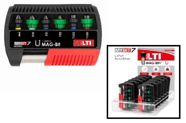 LTI INSERTI ASSORTITI 7 PZ MAG BIT