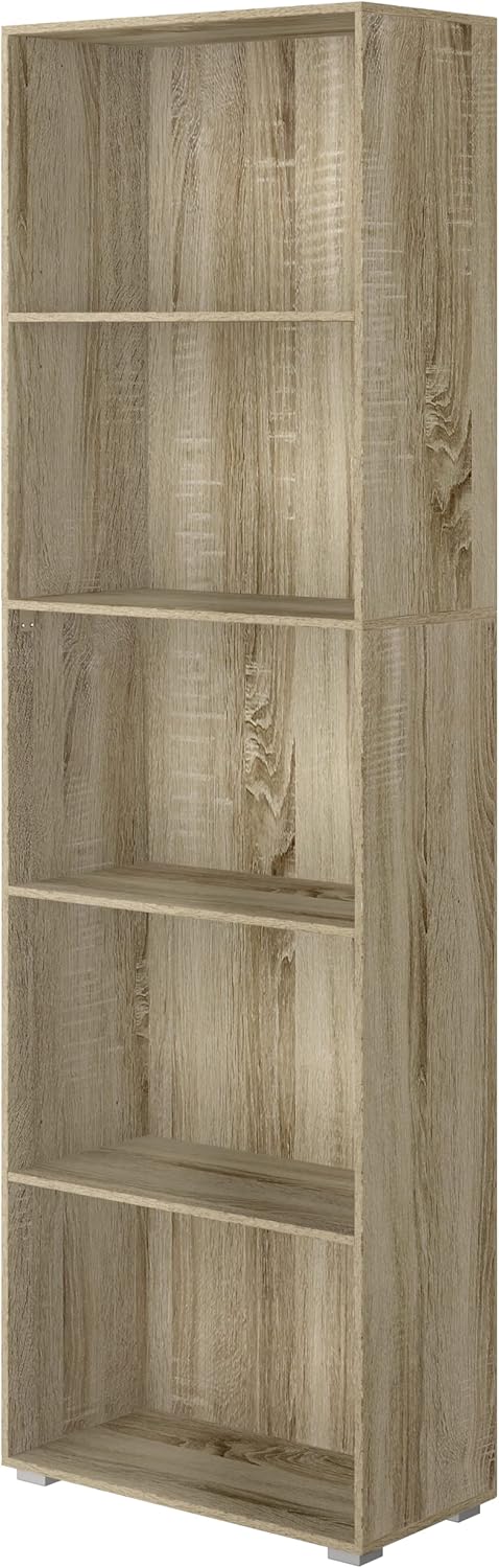 King Home LIBRERIA A CINQUE RIPIANI 60x30x195 cm rovere